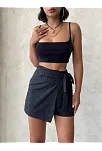 Brodeli Şort Etek S255075