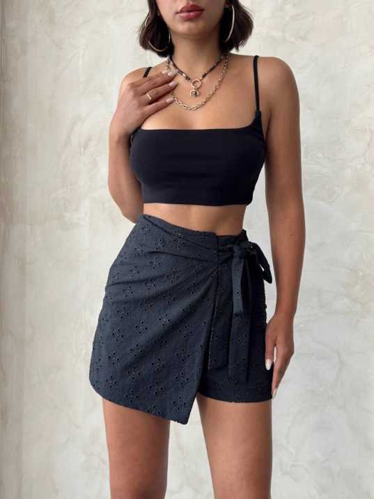 Brodeli şort etek s255075 Brodeli şort etek s255075