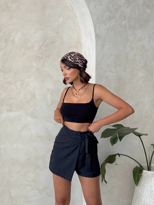 Brodeli şort etek s255075 Brodeli şort etek s255075