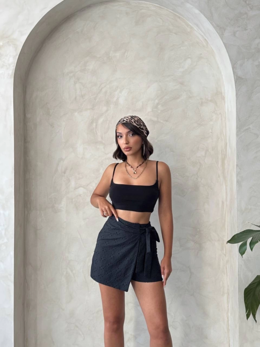 Brodeli şort etek s255075 Brodeli şort etek s255075