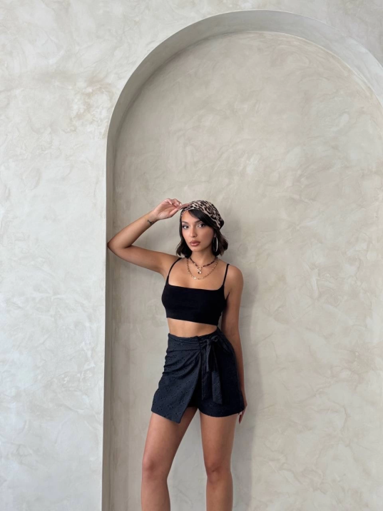 Brodeli şort etek s255075 Brodeli şort etek s255075