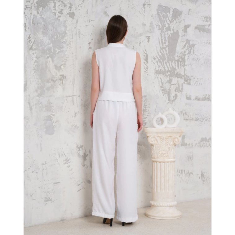 Broşlu yelek pantolon takım beyaz s255821 Broşlu yelek pantolon takım beyaz s255821