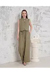 Broşlu Yelek Pantolon Takım Haki S255821