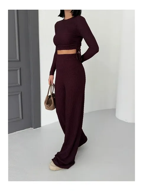 Bubble Alt Üst Takım Bordo Pt510446