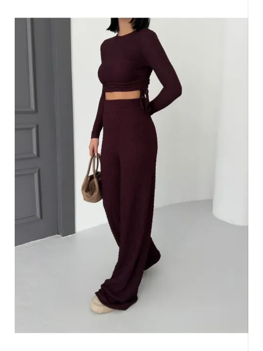 Bubble Alt Üst Takım Bordo Pt510446