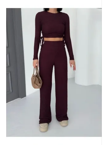 Bubble Alt Üst Takım Bordo Pt510446