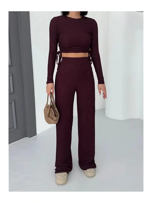 Bubble Alt Üst Takım Bordo Pt510446