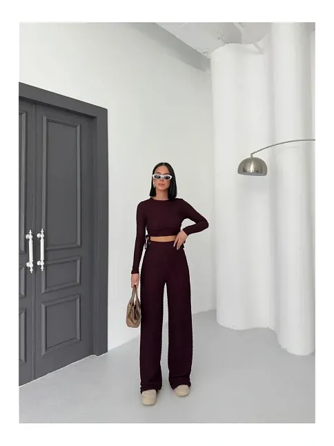 Bubble Alt Üst Takım Bordo Pt510446