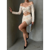 Büzgülü etek bluz takım bej s24709 Büzgülü etek bluz takım bej s24709