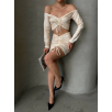 Büzgülü etek bluz takım bej s24709 Büzgülü etek bluz takım bej s24709