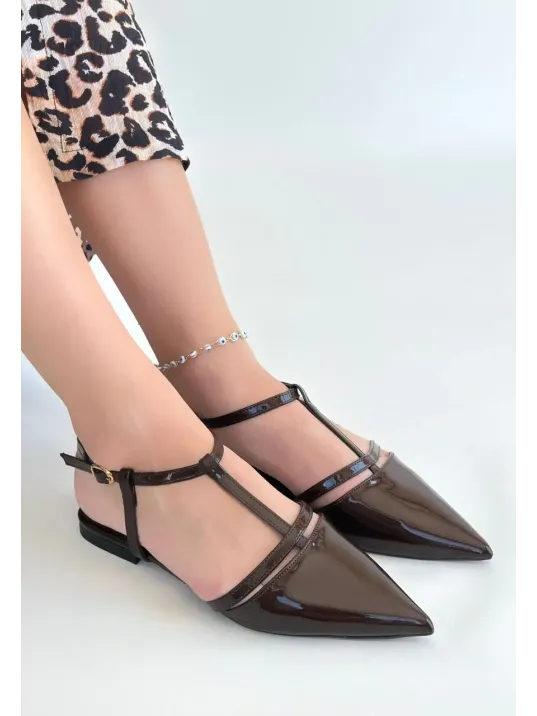 Canca Kahverengi Rugan Babet Ayakkabı Canca Kahverengi Rugan Babet Ayakkabı