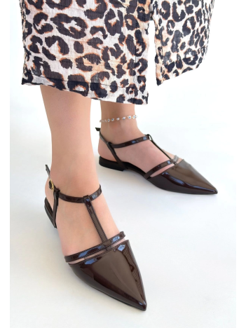 Canca Kahverengi Rugan Babet Ayakkabı Canca Kahverengi Rugan Babet Ayakkabı