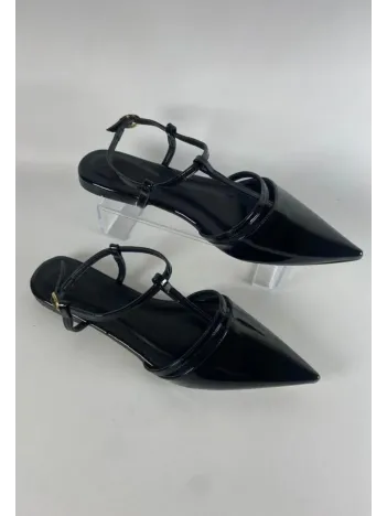 Canca Siyah Rugan Babet Ayakkabı Canca Siyah Rugan Babet Ayakkabı