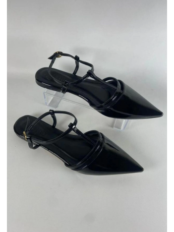 Canca Siyah Rugan Babet Ayakkabı Canca Siyah Rugan Babet Ayakkabı