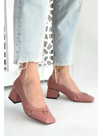 Cande Pudra Cilt Topuklu Ayakkabı