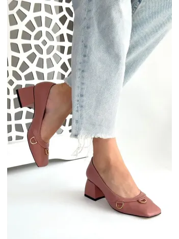 Cande Pudra Cilt Topuklu Ayakkabı Cande Pudra Cilt Topuklu Ayakkabı