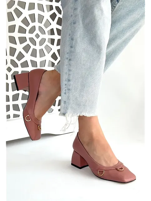 Cande Pudra Cilt Topuklu Ayakkabı