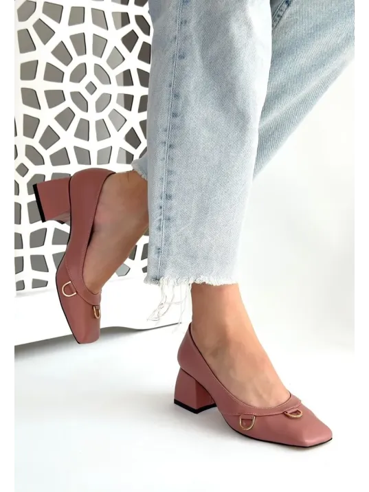 Cande Pudra Cilt Topuklu Ayakkabı Cande Pudra Cilt Topuklu Ayakkabı