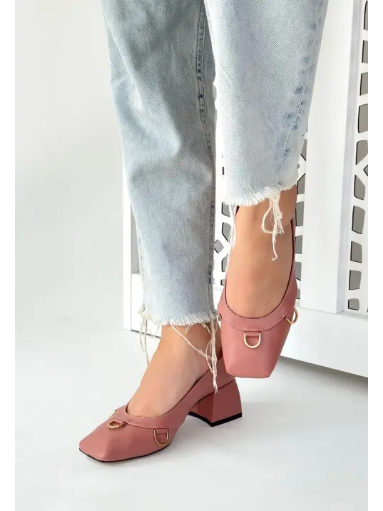 Cande Pudra Cilt Topuklu Ayakkabı Cande Pudra Cilt Topuklu Ayakkabı