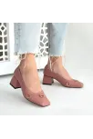 Cande Pudra Cilt Topuklu Ayakkabı Cande Pudra Cilt Topuklu Ayakkabı