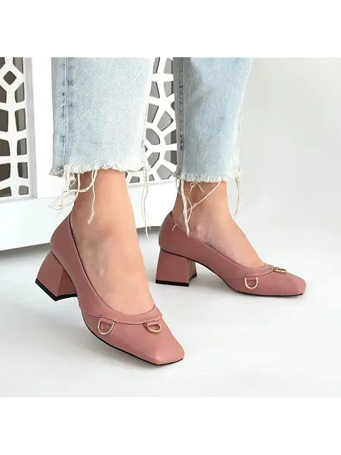 Cande Pudra Cilt Topuklu Ayakkabı