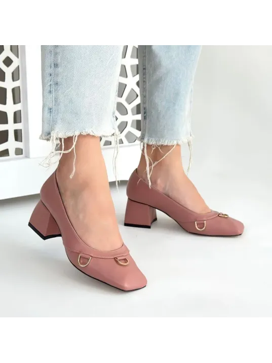 Cande Pudra Cilt Topuklu Ayakkabı Cande Pudra Cilt Topuklu Ayakkabı