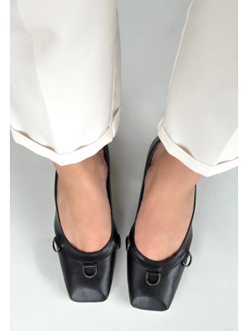 Cande Siyah Cilt Topuklu Ayakkabı Cande Siyah Cilt Topuklu Ayakkabı