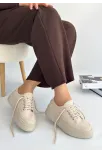Carin Bej Keten Bağcıklı Spor Ayakkabı Carin Bej Keten Bağcıklı Spor Ayakkabı