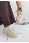 Carin Bej Keten Bağcıklı Spor Ayakkabı Carin Bej Keten Bağcıklı Spor Ayakkabı