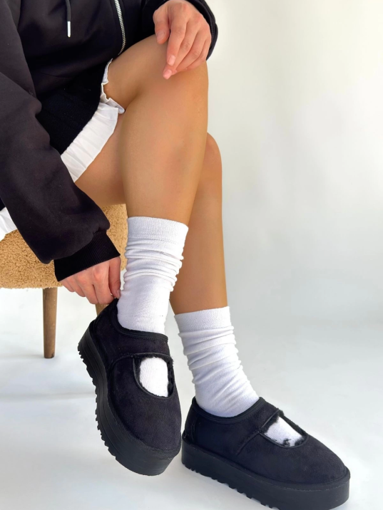 Carren Siyah Süet Bot