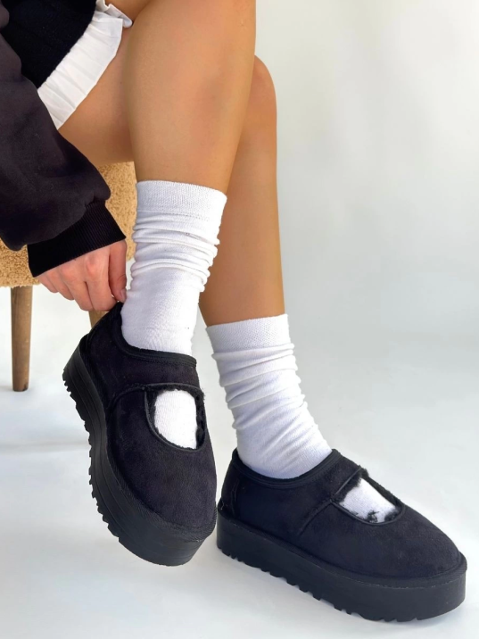 Carren Siyah Süet Bot