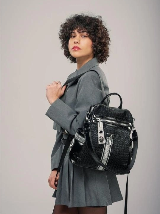 Cary Siyah Cilt Kol Ve Sırt Çantası