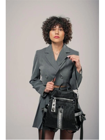 Cary Siyah Cilt Kol Ve Sırt Çantası