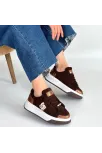 Ceans Kahverengi Süet Bağcıklı Spor Ayakkabı