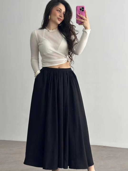 Cepli keten etek siyah kz24 Cepli keten etek siyah kz24