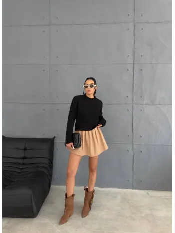 Cepli Triko Kazak Siyah Cepli Triko Kazak Siyah