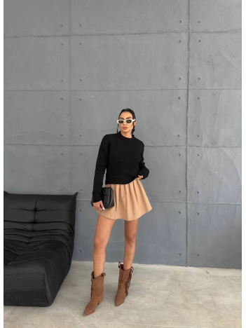 Cepli triko kazak siyah Cepli triko kazak siyah