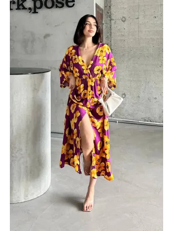 Çiçek Baskılı Elbise