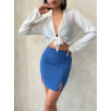 Çift yırtmaçlı etek indigo s25910 Çift yırtmaçlı etek indigo s25910