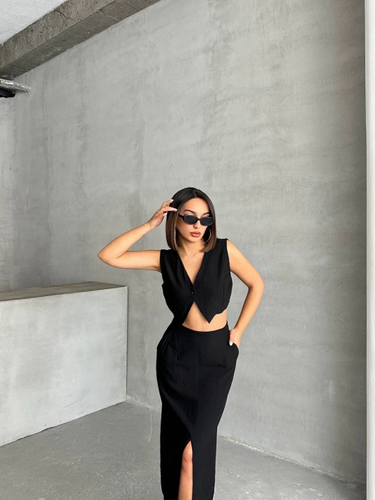 Çilek takım etek yelek Çilek takım etek yelek