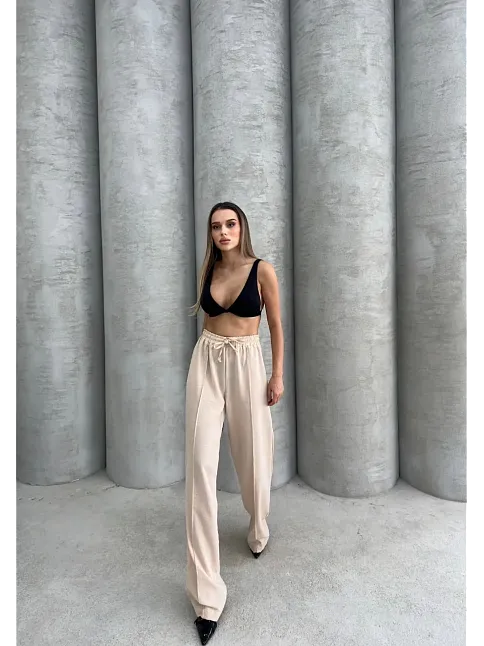 Çımalı Keten Pantolon