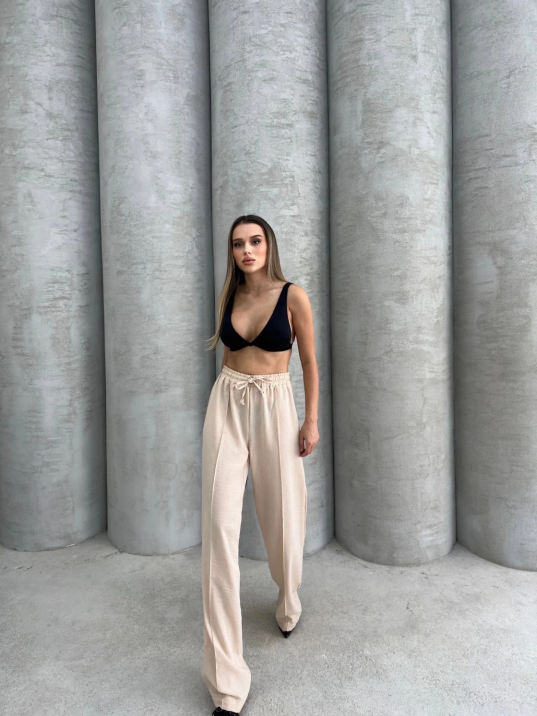 Çımalı keten pantolon Çımalı keten pantolon