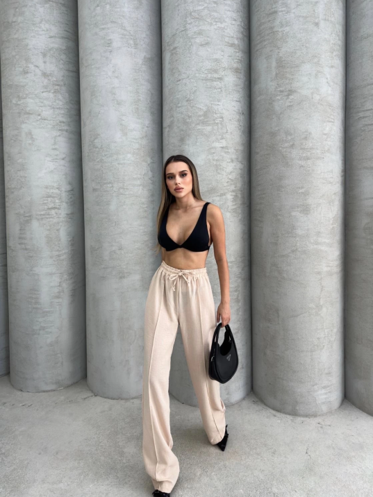 Çımalı keten pantolon Çımalı keten pantolon