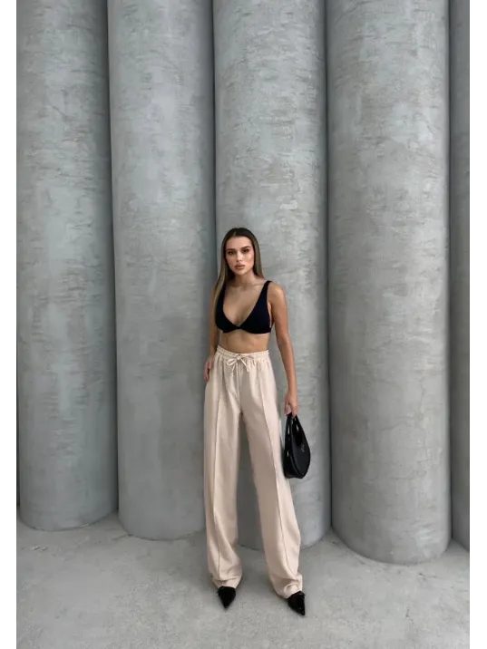 Çımalı Keten Pantolon