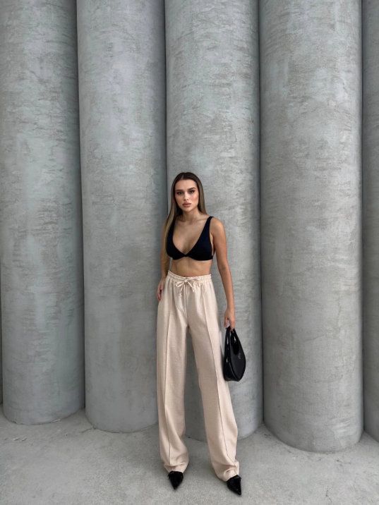 Çımalı keten pantolon Çımalı keten pantolon