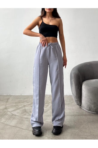 Çımalı keten pantolon