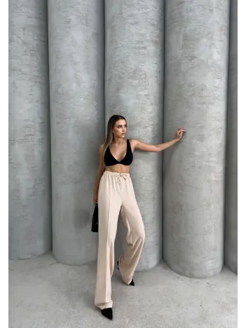 Çımalı Keten Pantolon