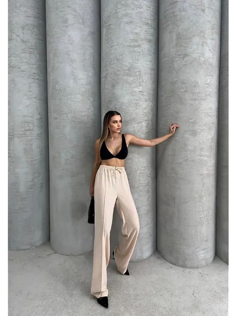 Çımalı Keten Pantolon