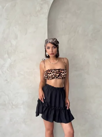 Çingene Keten Etek Siyah S24808 Çingene Keten Etek Siyah S24808