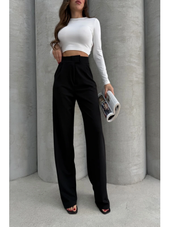 Cırtlı Pantolon Krep Siyah Pt Cırtlı Pantolon Krep Siyah Pt